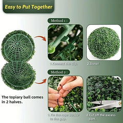 1pc Artificial Boxwood Ball 27 35 Backyard Balcony Garden Decoration