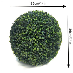 1pc Artificial Boxwood Ball 27 35 Backyard Balcony Garden Decoration