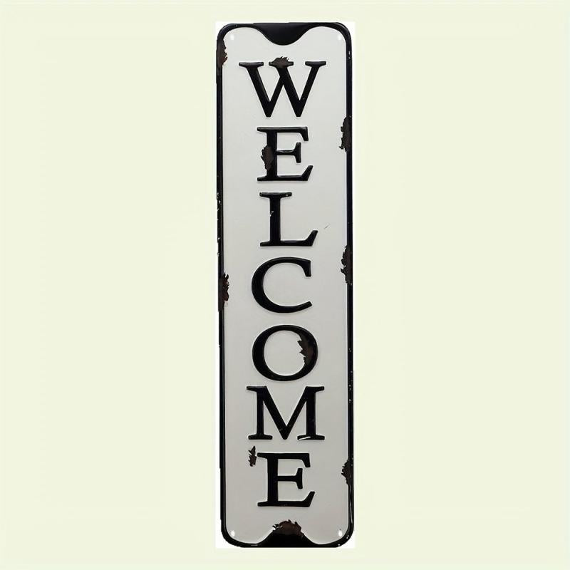 Retro Metal Tin Signs Rustic Street Road Signs Amusement Park Scenic