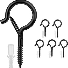 Hanger Hooks Screw for Outdoor String Lights Safety Buckle Cup Eye Hook