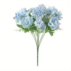 Artificial Hydrangea Flower Real Touch Arrangement Room Decor