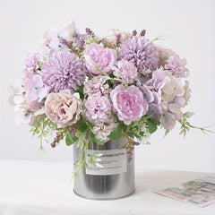 Artificial Hydrangea Flower Real Touch Arrangement Room Decor