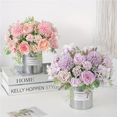 Artificial Hydrangea Flower Real Touch Arrangement Room Decor