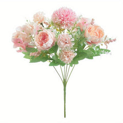 Artificial Hydrangea Flower Real Touch Arrangement Room Decor