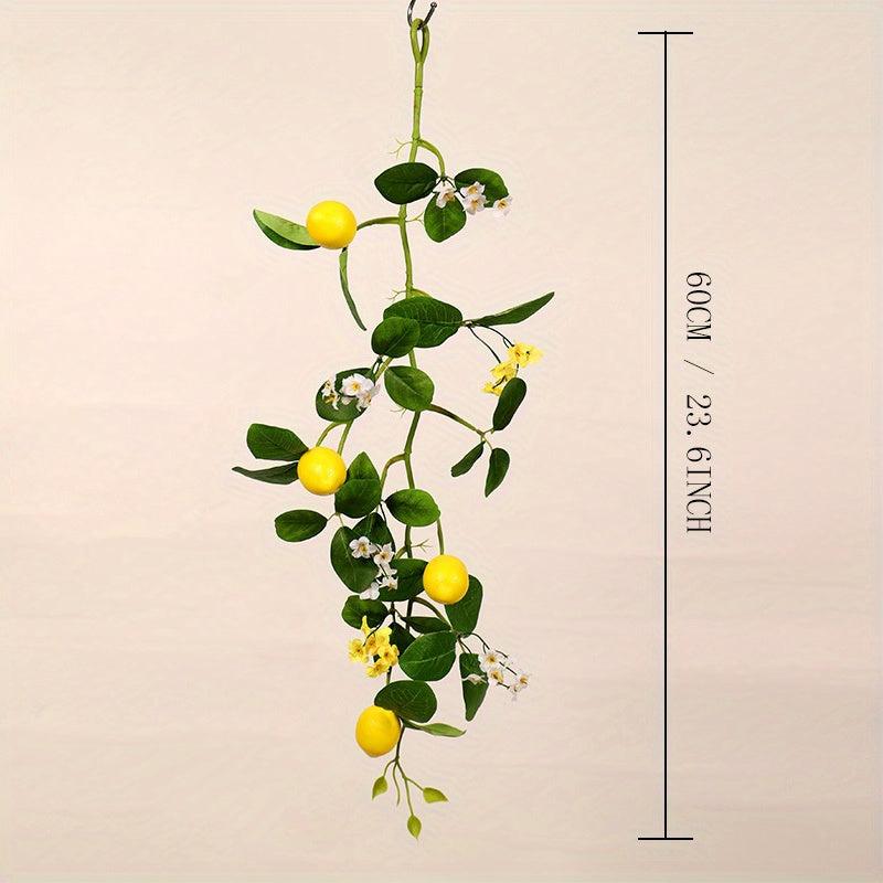 1pc Artificial Flower 59 94 Cm Lemon Flower Vine for Outdoor Decor