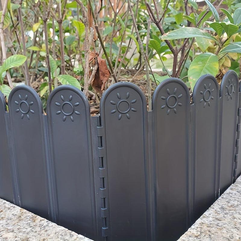 10pcs Plastic Garden Decorative Fences for Yard Flowerbed Fairy Garden