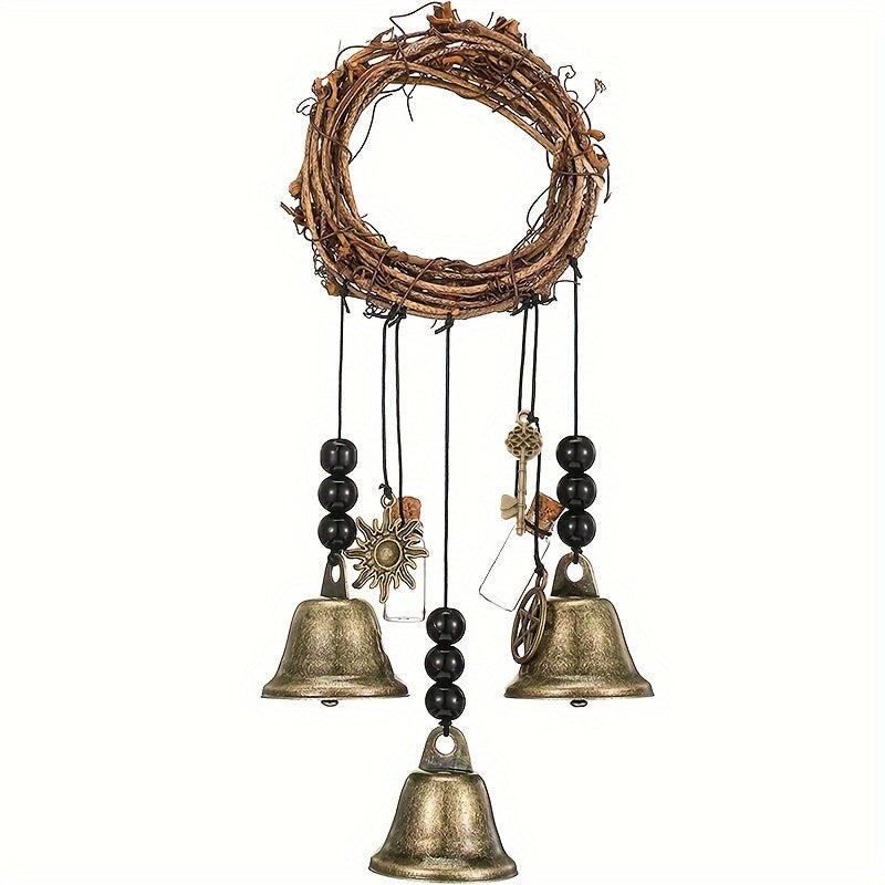 Wiccan Bell Wind Chimes Door Hanger Boho Home Decor