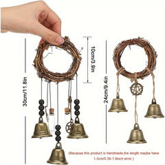 Wiccan Bell Wind Chimes Door Hanger Boho Home Decor