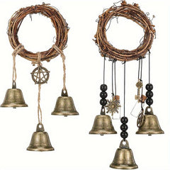 Wiccan Bell Wind Chimes Door Hanger Boho Home Decor