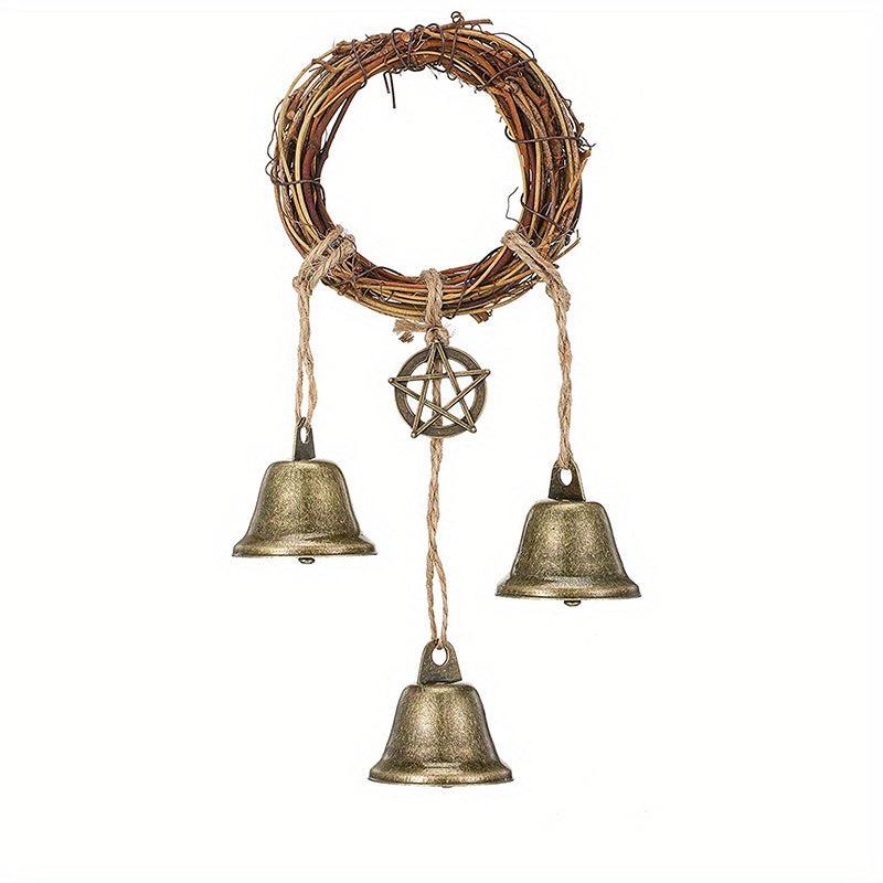 Wiccan Bell Wind Chimes Door Hanger Boho Home Decor
