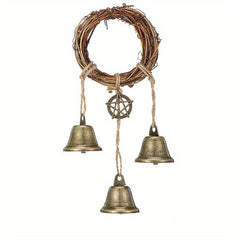 Wiccan Bell Wind Chimes Door Hanger Boho Home Decor