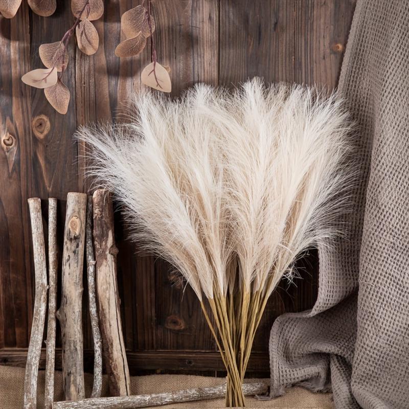 10pcs Artificial Pampas Grass for Home Wedding Decor
