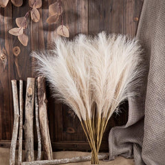 10pcs Artificial Pampas Grass for Home Wedding Decor