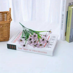Artificial Violet Flower Arrangement - Elegantly Enhance Your Home Decor