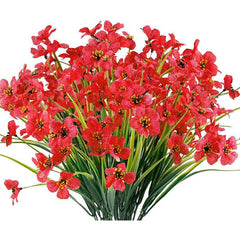 8 UV Resistant Artificial Flowers for Outdoor Decor