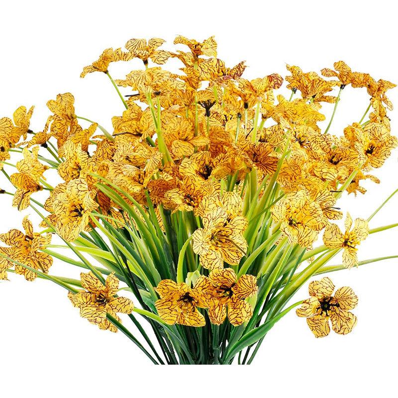8 UV Resistant Artificial Flowers for Outdoor Decor