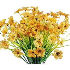 8 UV Resistant Artificial Flowers for Outdoor Decor