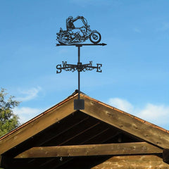 Retro Metal Weathervane Wind Direction Indicator for Yard Roof Patio