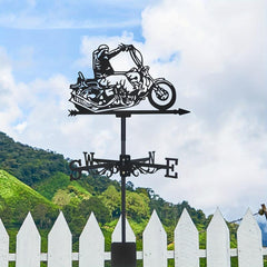 Retro Metal Weathervane Wind Direction Indicator for Yard Roof Patio