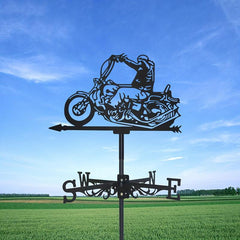 Retro Metal Weathervane Wind Direction Indicator for Yard Roof Patio