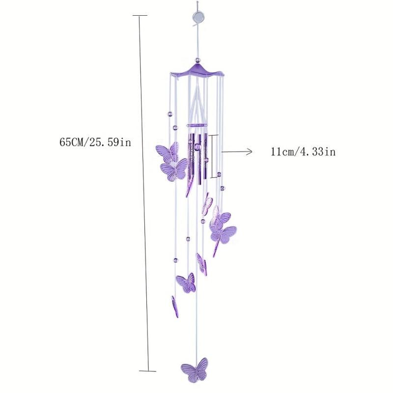 Butterfly Bell Wind Chime for Outdoor Decor