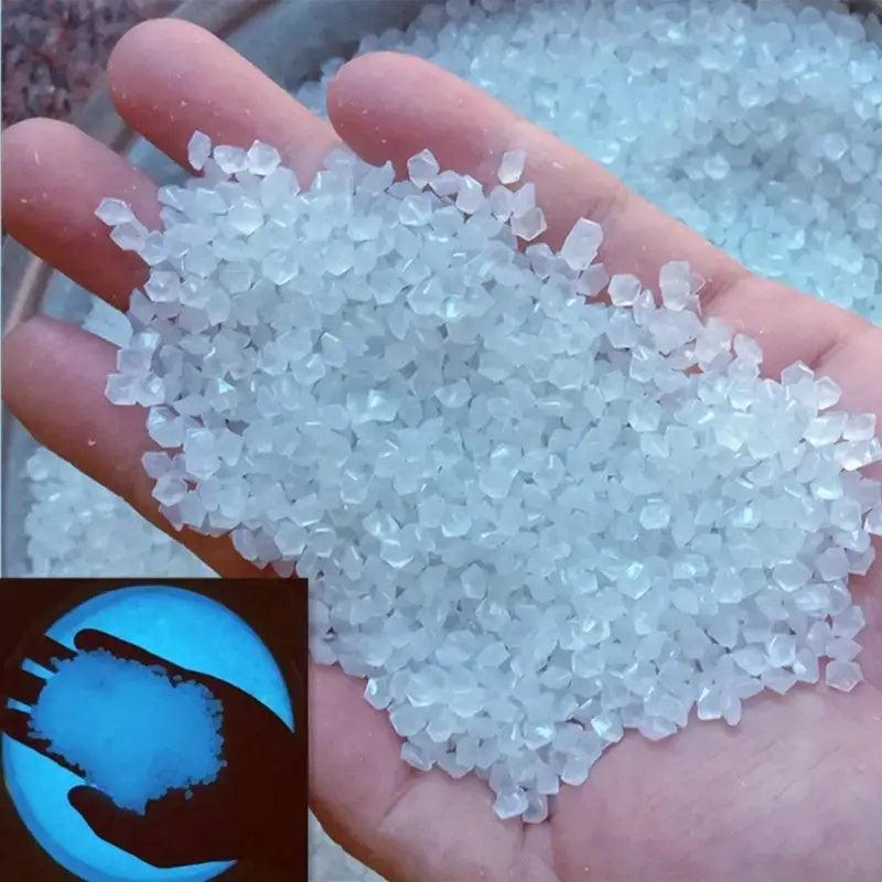 2000pcs Luminous Sand Wishing Star Bottle Fluorescent Landscaping Aquarium Set