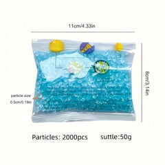 2000pcs Luminous Sand Wishing Star Bottle Fluorescent Landscaping Aquarium Set