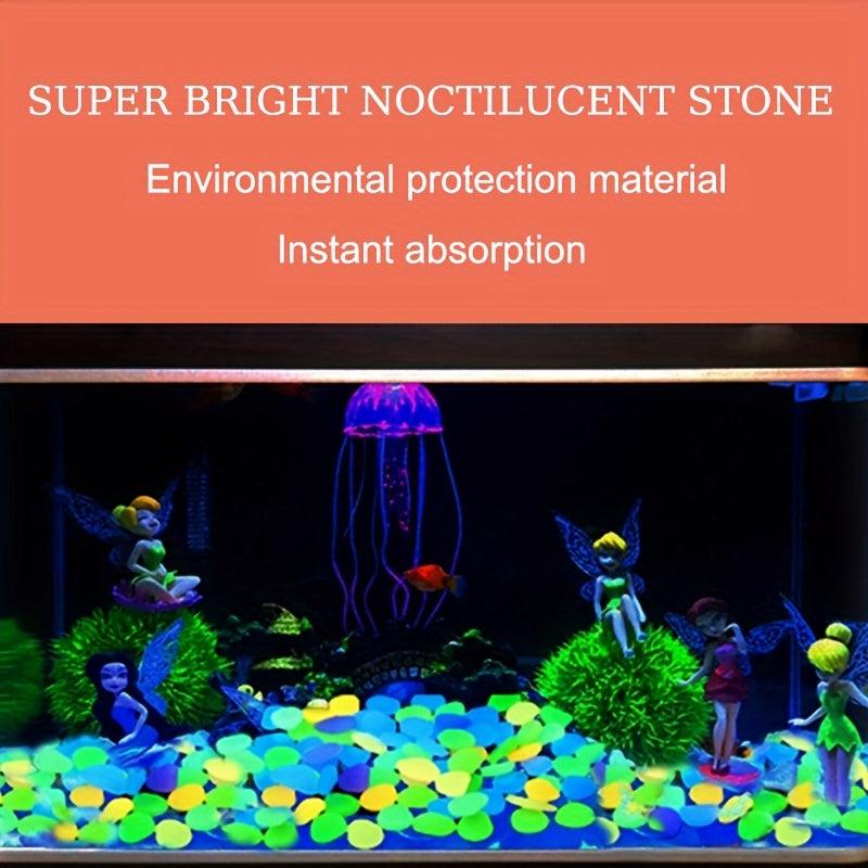 2000pcs Luminous Sand Wishing Star Bottle Fluorescent Landscaping Aquarium Set