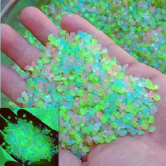 2000pcs Luminous Sand Wishing Star Bottle Fluorescent Landscaping Aquarium Set