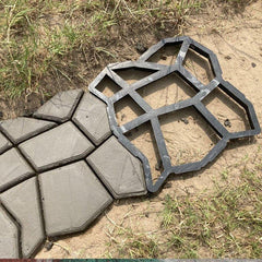 DIY Concrete Molds Set for Garden Pathway Creation