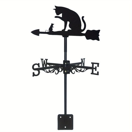 Stylish Cat & Mouse Weather Vane for Garden Decor