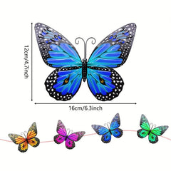 3D Metal Butterfly Wall Decor 16 cm Home Garden Bedroom Wedding Party Decor