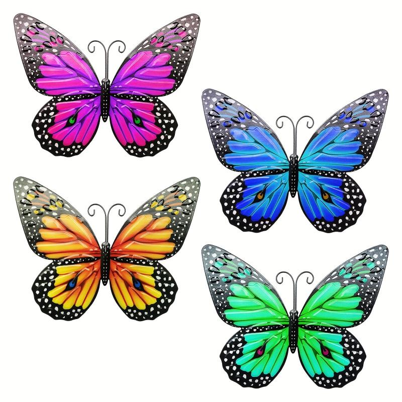 3D Metal Butterfly Wall Decor 16 cm Home Garden Bedroom Wedding Party Decor