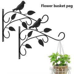 Metal Bird Flowerpot Hanging Bracket 30 48 Cm - Indoor/Outdoor Decor
