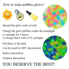 300 Glow Stones Enhance Outdoor Decor & Parties