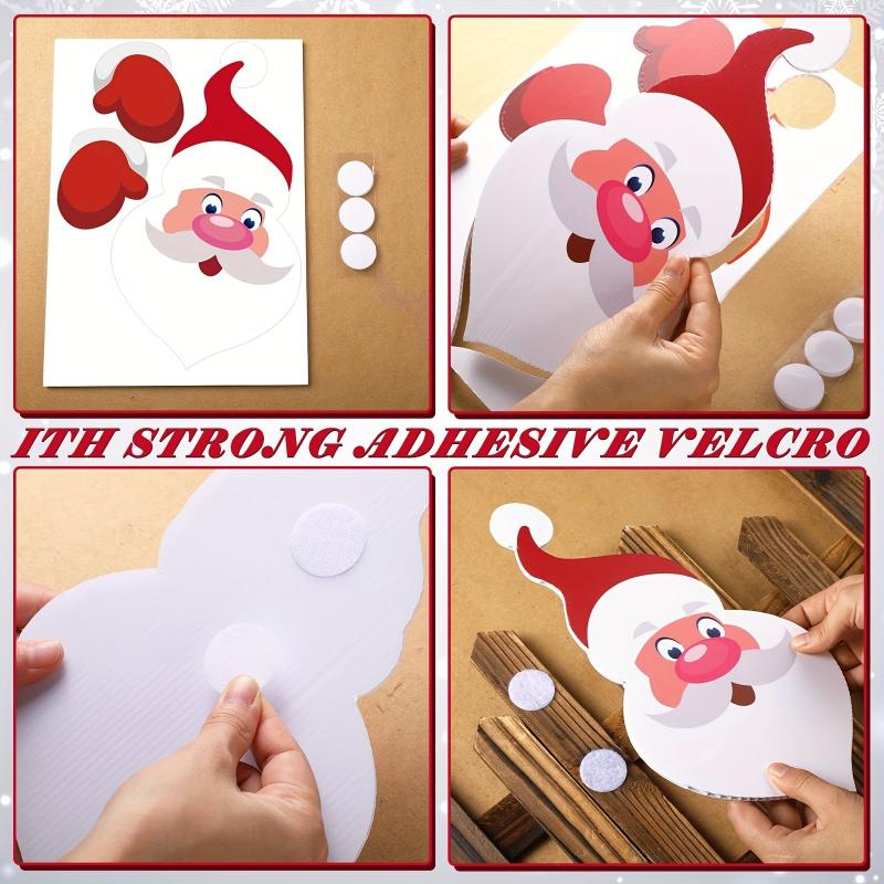 3pcs Santa Clause Plastic Fence Peeker Outdoor Christmas Decor