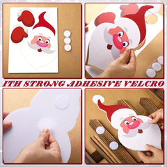 3pcs Santa Clause Plastic Fence Peeker Outdoor Christmas Decor