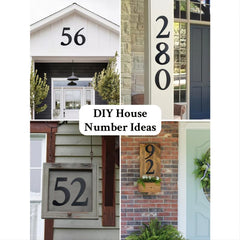 Large House Numbers 11 Inch Modern Cast Iron Address Numbers