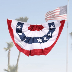 American Flag Bunting Outdoor Decoration 3x6 FT Patriotic Decorations