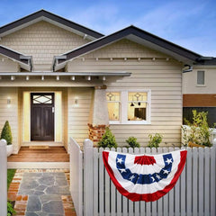 American Flag Bunting Outdoor Decoration 3x6 FT Patriotic Decorations
