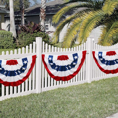 American Flag Bunting Outdoor Decoration 3x6 FT Patriotic Decorations
