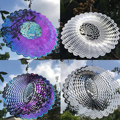Tree of Life Hanging Wind Spinner Metal Outdoor Decor