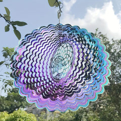 Tree of Life Hanging Wind Spinner Metal Outdoor Decor