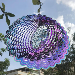 Tree of Life Hanging Wind Spinner Metal Outdoor Decor