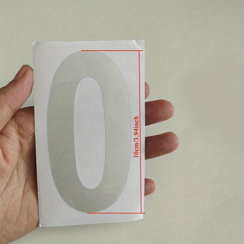 Reflective Address Numbers 0-9 Stickers Waterproof for Mailboxes Windows Sign