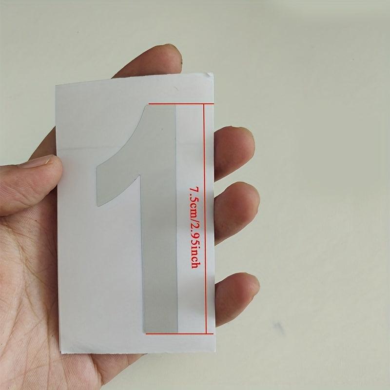 Reflective Address Numbers 0-9 Stickers Waterproof for Mailboxes Windows Sign