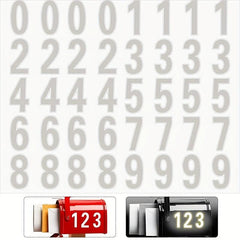 Reflective Address Numbers 0-9 Stickers Waterproof for Mailboxes Windows Sign