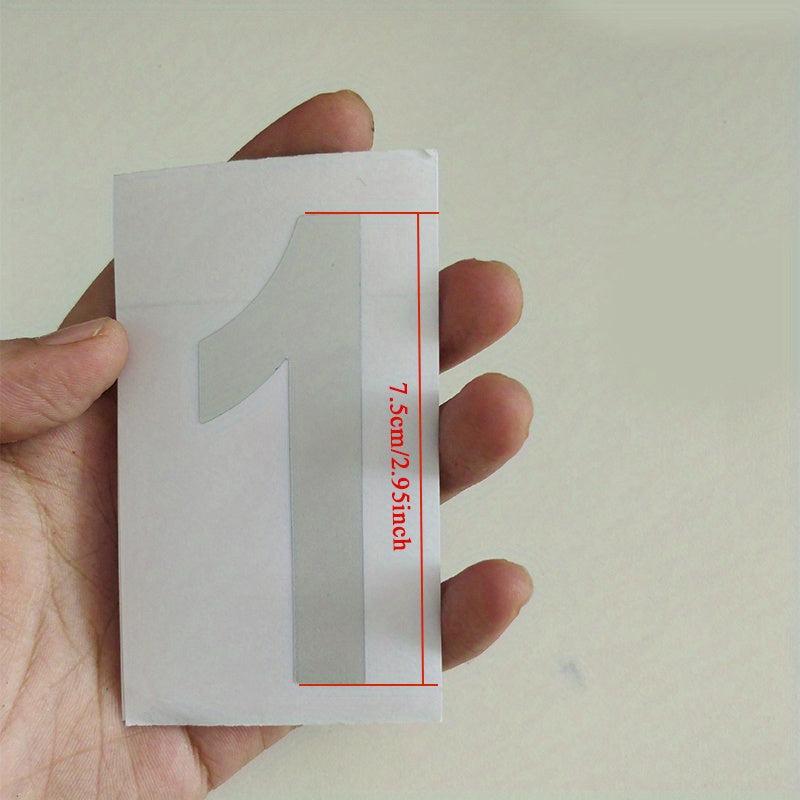 Reflective Address Numbers 0-9 Stickers Waterproof for Mailboxes Windows Sign