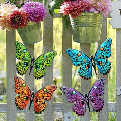 Metal Butterfly Wall Decor Set - Ideal for Home Decor