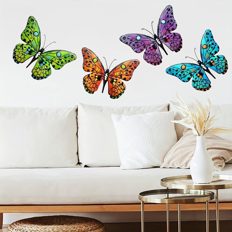 Metal Butterfly Wall Decor Set - Ideal for Home Decor